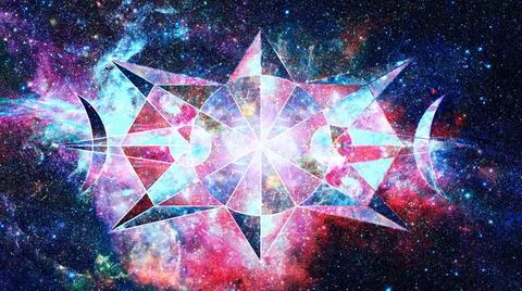 Abstract cosmos geometric background. Elements of this image furnished by ... Stock Photos