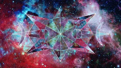 Abstract cosmos geometric background. Elements of this image furnished by ... Stock Photos