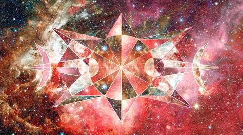 Abstract cosmos geometric background. Elements of this image furnished by ... Stock Photos