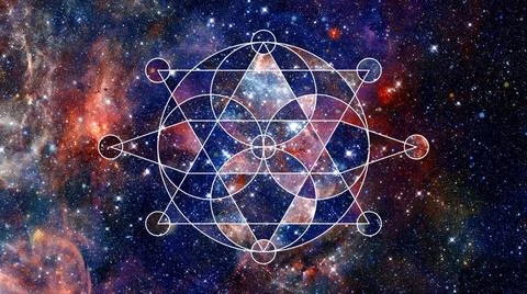 Abstract cosmos geometric background. Elements of this image furnished by ... 스톡 사진