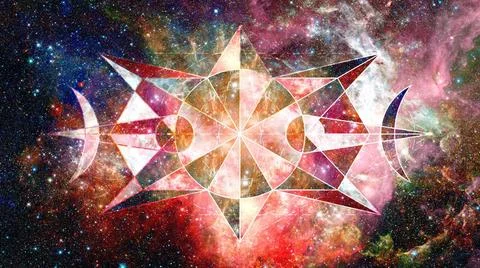 Abstract cosmos geometric background. Elements of this image furnished by ... Stock Photos