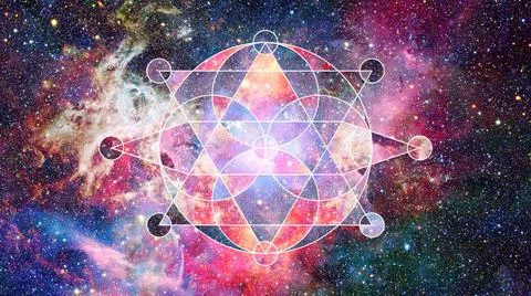 Abstract cosmos geometric background. Elements of this image furnished by ... Stock Photos