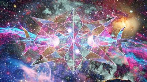 Abstract cosmos geometric background. Elements of this image furnished by ... Stock Photos