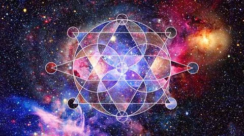 Abstract cosmos geometric background. Elements of this image furnished by ... Stockfoto's