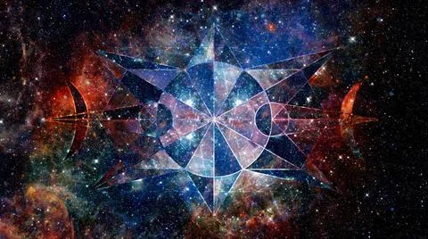 Abstract cosmos geometric background. Elements of this image furnished by ... Stock Photos