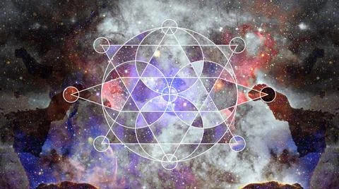 Abstract cosmos geometric background. Elements of this image furnished by ... Stock Photos