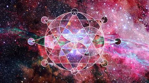 Abstract cosmos geometric background. Elements of this image furnished by ... Stock Photos