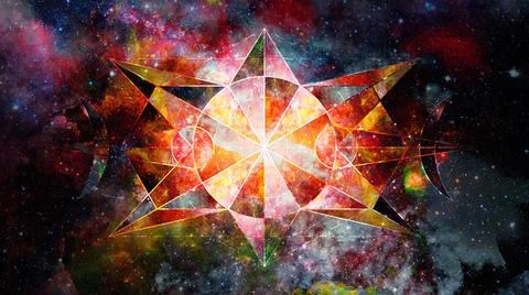 Abstract cosmos geometric background. Elements of this image furnished by ... Stock Photos