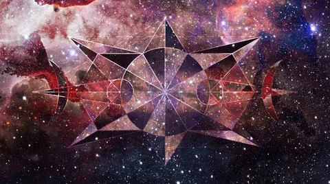 Abstract cosmos geometric background. Elements of this image furnished by ... Stock Photos