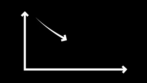 Abstract cost reduction concept animated on black screen. Animation of low .. Stock Footage 331628407