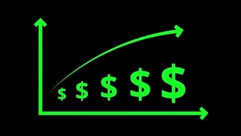 Abstract cost reduction concept animated on white screen. Animation of low .. 스톡 동영상 337019024