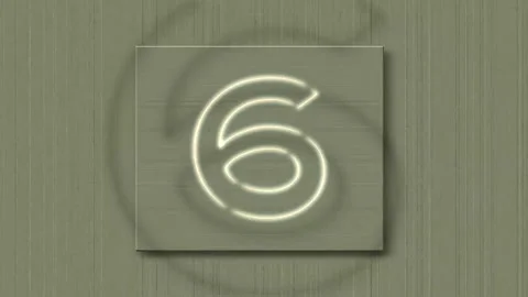 Abstract count down green screen background Video stock 255264175