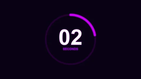 Abstract Countdown Clean Minimal Progress Graphic Background with Cosmic Vi.. Stock Footage 340376133