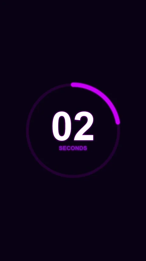 Abstract Countdown Clean Minimal Progress Graphic Background with Cosmic Vi.. Stock Footage 340376145