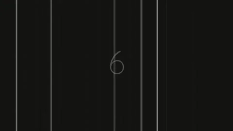 Abstract countdown numeral nine on solid dark screen loop for graphic overlay Stock Footage 342203292