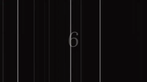 Abstract counting sequence: White numeral nine on a deep black minimalist b.. Stock Footage 342203293