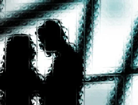 Abstract couple Ilustração Stock