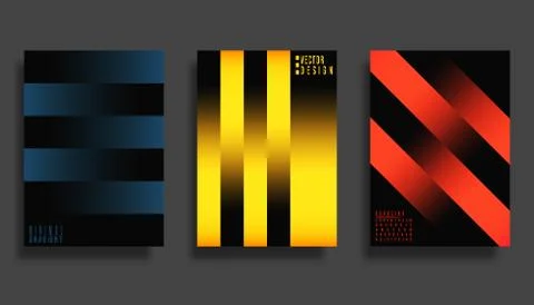 Abstract cover design. Gradient vector lines background Stock Illustration