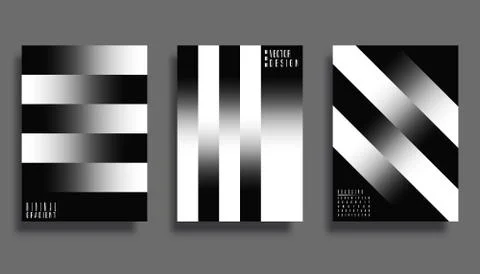 Abstract cover design. Gradient vector lines background Stock Illustration