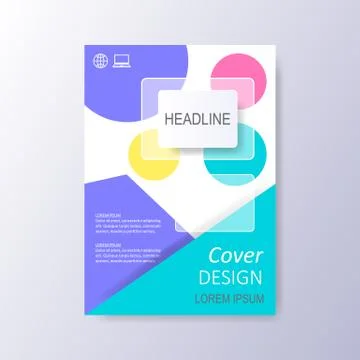 Abstract cover design template Illustrazione stock