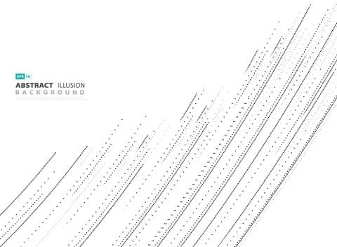 Abstract cover dot line pattern design on white background. Stock Illustration