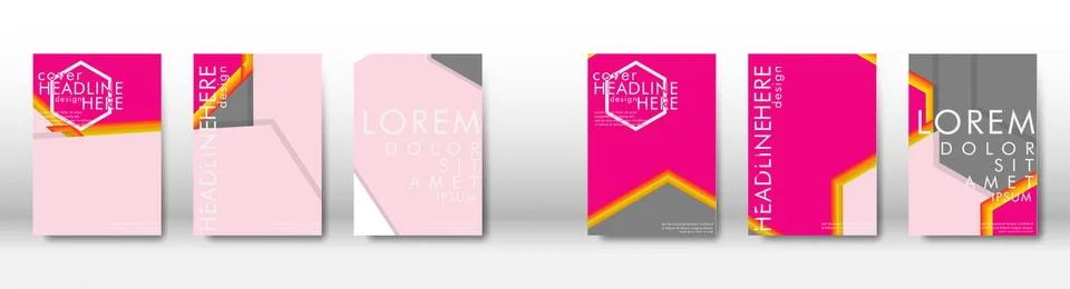 Abstract cover with hexagon elements. book design concept. Futuristic busines イラスト素材