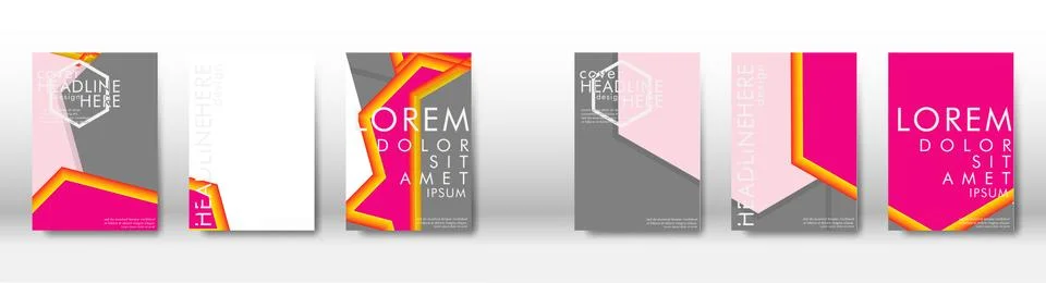 Abstract cover with hexagon elements. book design concept. Futuristic busines イラスト素材