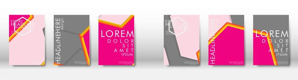Abstract cover with hexagon elements. book design concept. Futuristic busines イラスト素材