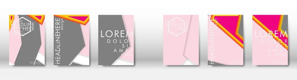 Abstract cover with hexagon elements. book design concept. Futuristic busines イラスト素材