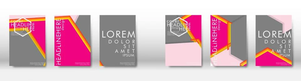 Abstract cover with hexagon elements. book design concept. Futuristic busines 스톡 일러스트