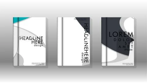 Abstract cover with liquid elements. book design concept. Futuristic business Stock Illustration