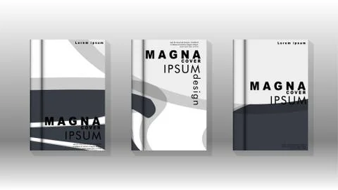 Abstract cover with liquid elements. book design concept. Futuristic business 库存插图