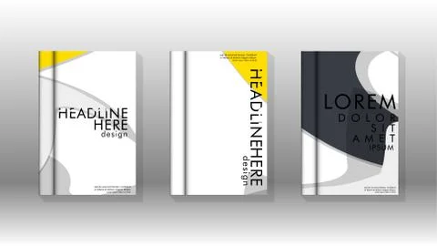 Abstract cover with liquid elements. book design concept. Futuristic business Stockillustratie