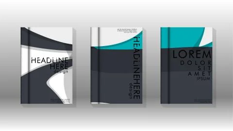 Abstract cover with liquid elements. book design concept. Futuristic business 库存插图