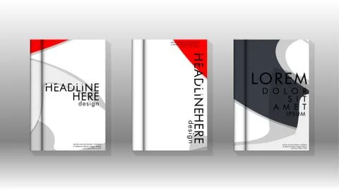 Abstract cover with liquid elements. book design concept. Futuristic business Stock Illustration