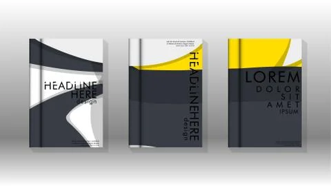 Abstract cover with liquid elements. book design concept. Futuristic business 库存插图
