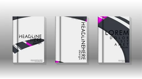 Abstract cover with liquid elements. book design concept. Futuristic business 库存插图