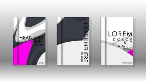 Abstract cover with liquid elements. book design concept. Futuristic business 库存插图