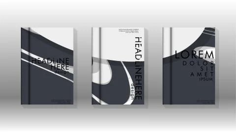 Abstract cover with liquid elements. book design concept. Futuristic business 库存插图