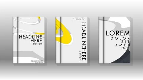 Abstract cover with liquid elements. book design concept. Futuristic business Stock Illustration