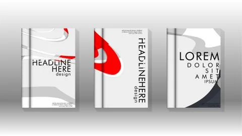 Abstract cover with liquid elements. book design concept. Futuristic business 库存插图