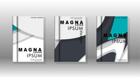 Abstract cover with liquid elements. book design concept. Futuristic business 库存插图