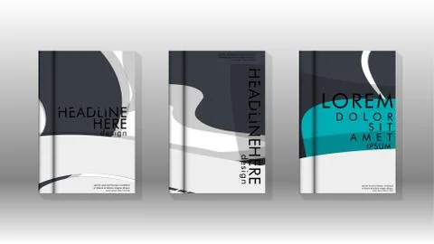 Abstract cover with liquid elements. book design concept. Futuristic business イラスト素材
