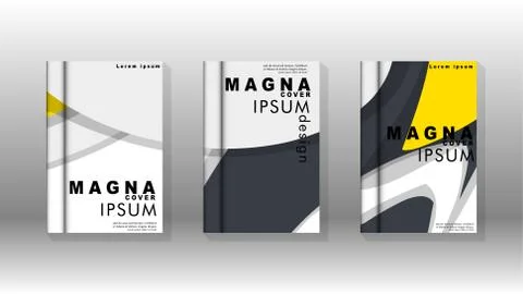 Abstract cover with liquid elements. book design concept. Futuristic business 库存插图