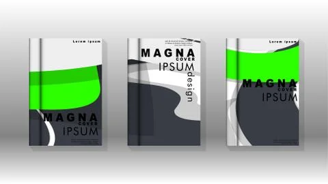 Abstract cover with liquid elements. book design concept. Futuristic business 库存插图