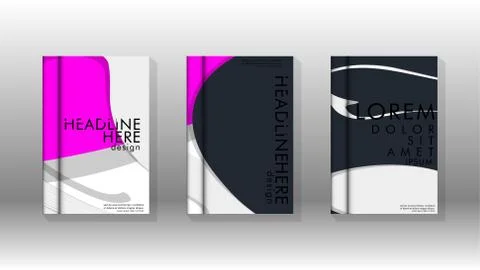 Abstract cover with liquid elements. book design concept. Futuristic business 库存插图