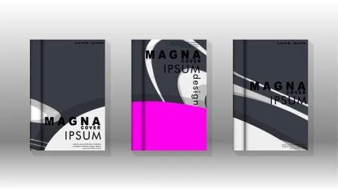 Abstract cover with liquid elements. book design concept. Futuristic business 库存插图