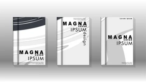 Abstract cover with liquid elements. book design concept. Futuristic business 库存插图