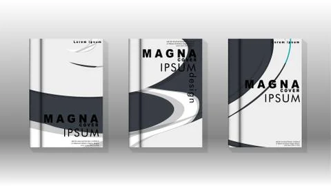 Abstract cover with liquid elements. book design concept. Futuristic business 库存插图