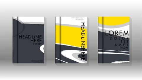 Abstract cover with liquid elements. book design concept. Futuristic business Illustrazione stock